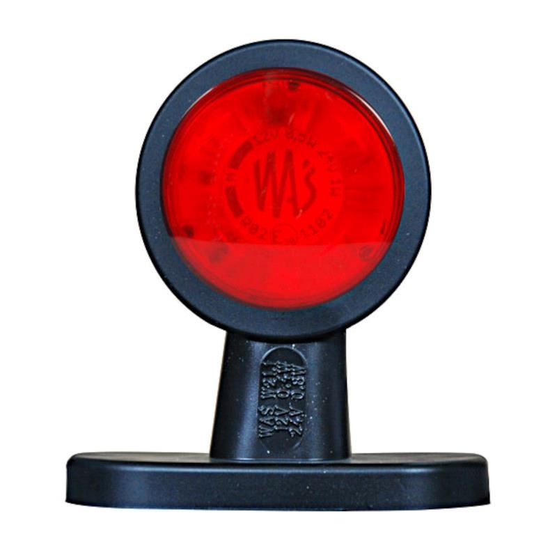 Lampa gabarit cu brat 95mm, LED, alb-rosie - imagine 2
