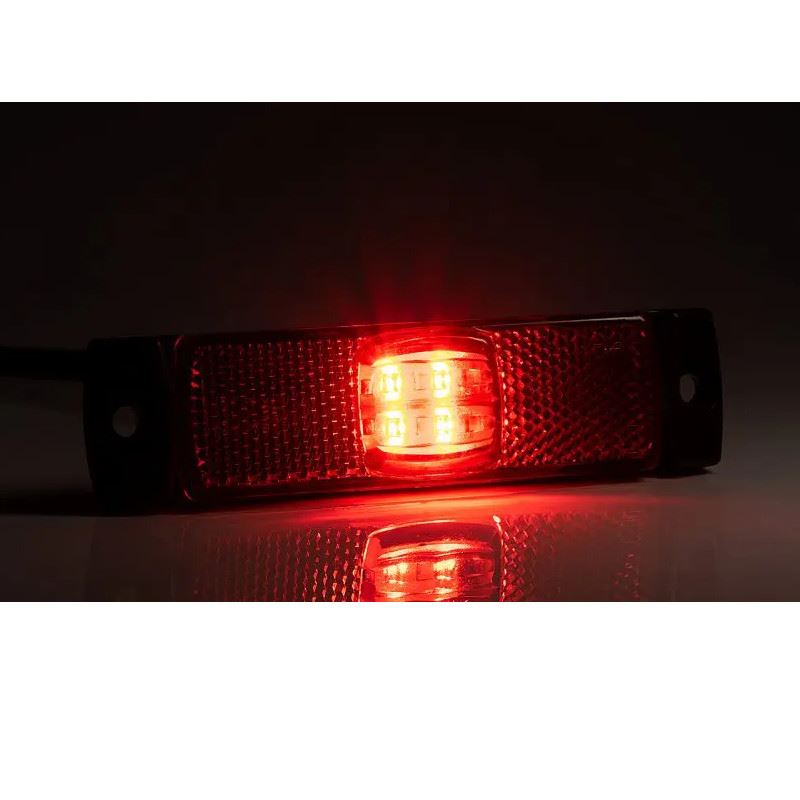 Lampa gabarit 100x32, LED, rosie, cu suport urechi, 12-36V - imagine 2
