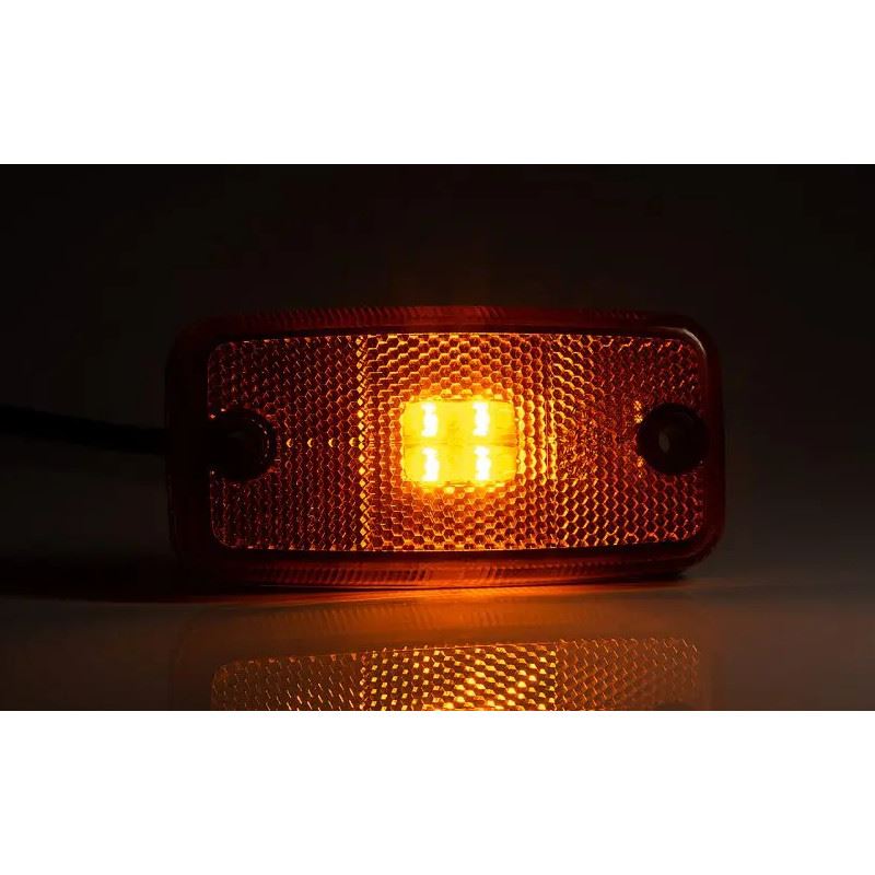 Lampa gabarit 110x54, LED, galbena, tip iveco - imagine 4