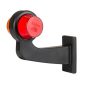 Lampa gabarit cu brat 192mm, cu cot, galben cu rosu, LED tip NEON, stanga