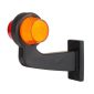 Lampa gabarit brat 192mm, cu cot, galben cu rosu, LED tip NEON, dreapta