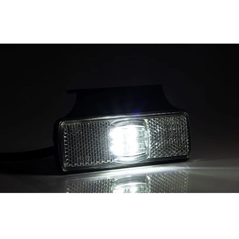 Lampa gabarit 100x32, LED, alba, cu suport lateral, 12-36V - imagine 2