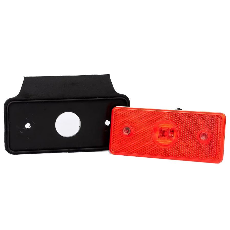 Lampa gabarit 110x45, LED, rosie, cu suport, 12-36V - imagine 3