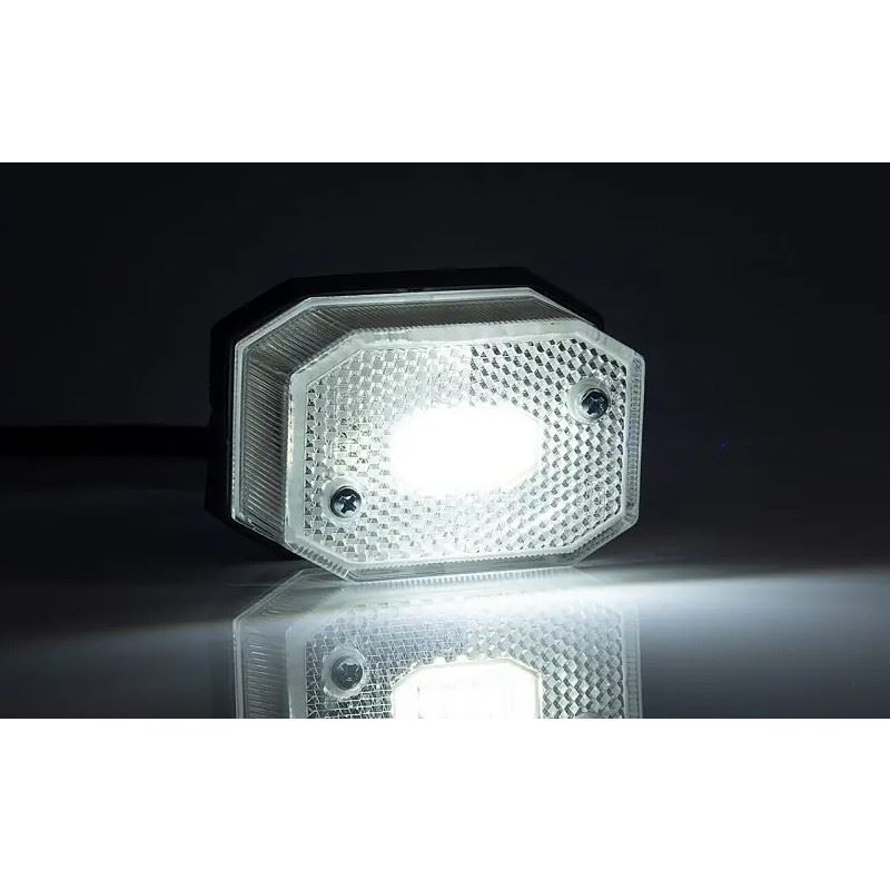 Lampa gabarit, 65x42, bec, alba - imagine 2