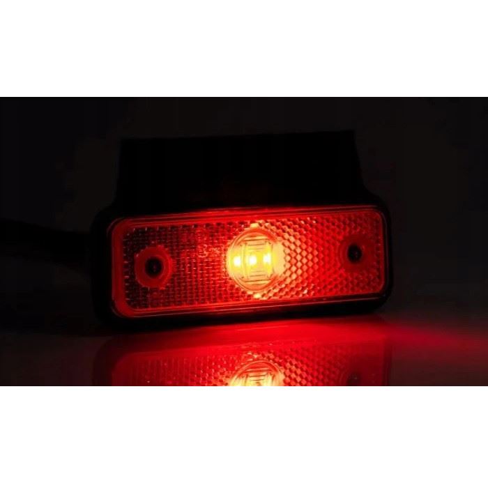 Lampa gabarit 102x36, LED rosie, cu talpa, 12-36V - imagine 3