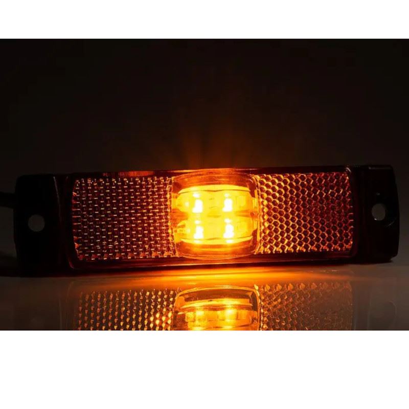 Lampa gabarit 100x32, LED, galbena, cu suport urechi, 12-36V - imagine 2