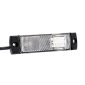 Lampa gabarit 100x32, LED, alba, cu suport cu 2 urechi, 12-36V