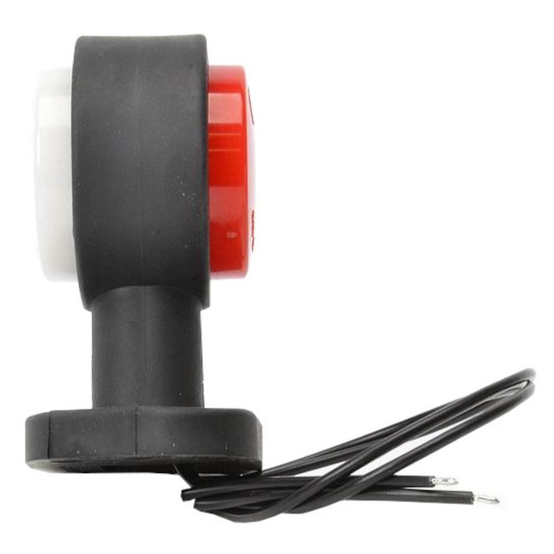 Lampa gabarit cu brat 95mm, LED, alb-rosie - imagine 2