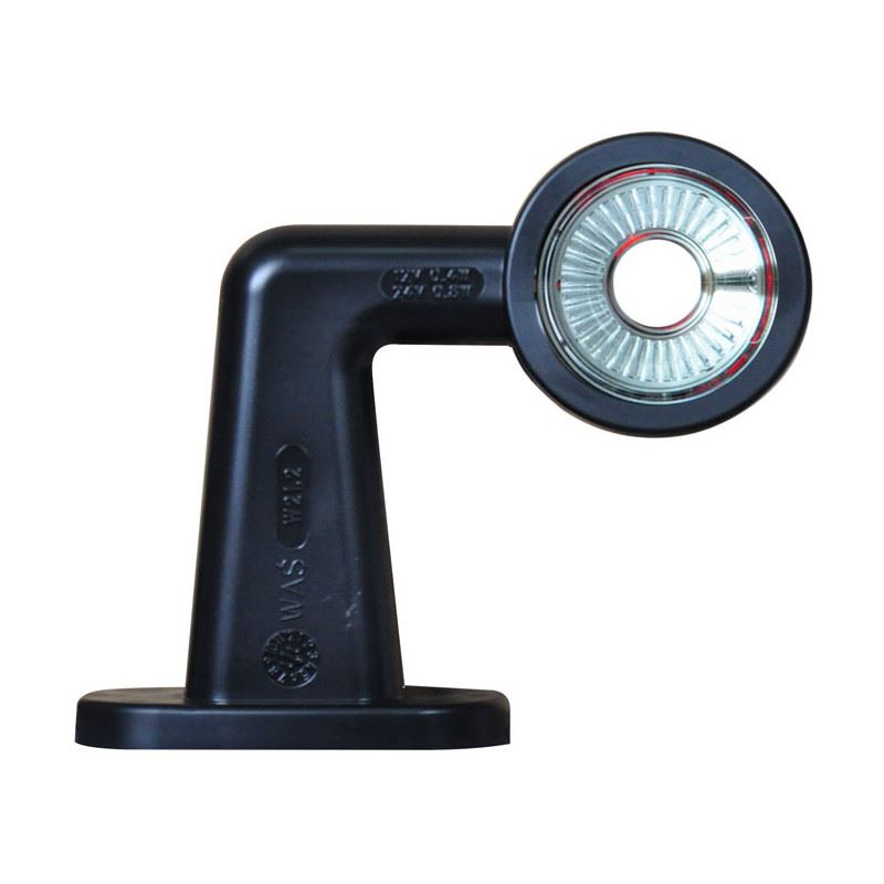 Lampa gabarit cu brat cu cot 90° 125mm, LED, alb-rosie, stanga - imagine 2