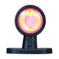 Lampa gabarit cu brat drept 95mm, 411, LED, alb-rosie, 12-24V
