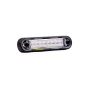 Lampa gabarit 120x27, Slim, 8 LED-uri, galbena, montare suprafata ovala, bullbar