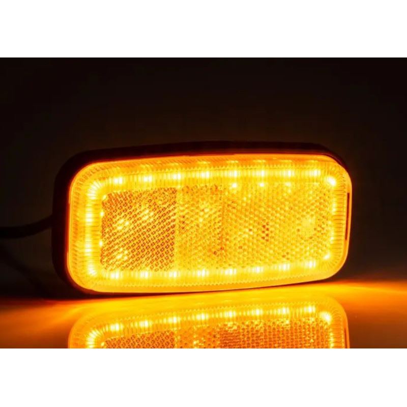 Lampa gabarit 125x60, LED, galbena - imagine 3