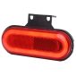 Lampa gabarit 124x49, LED, contur luminat, rosie, cu suport, 12-24V