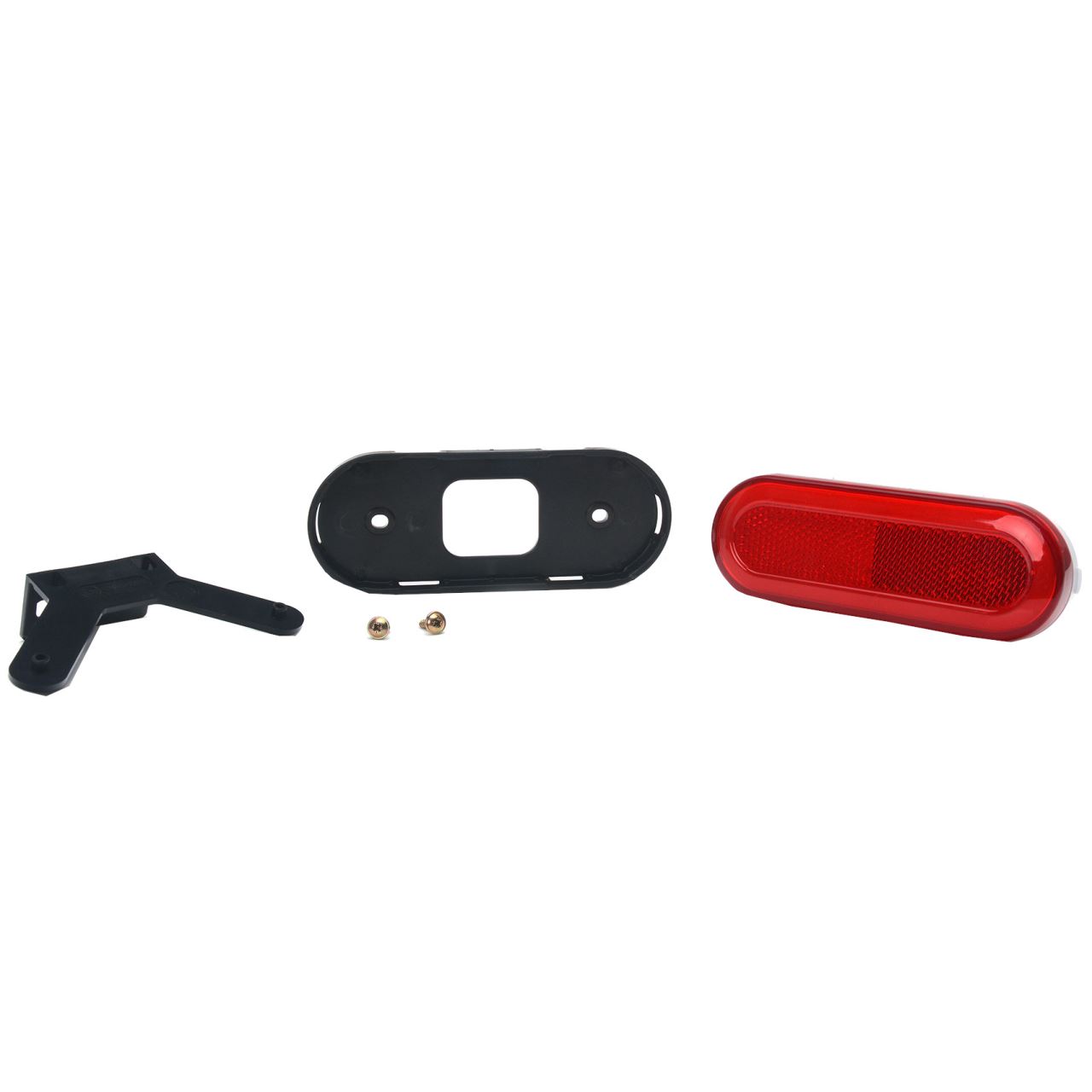 Lampa gabarit 124x49, LED, contur luminat, rosie, cu suport, 12-24V - imagine 8