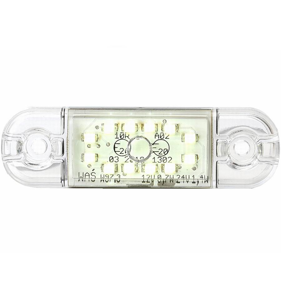 Lampa gabarit 84x24, LED, slim, alba, 12-24V - imagine 3