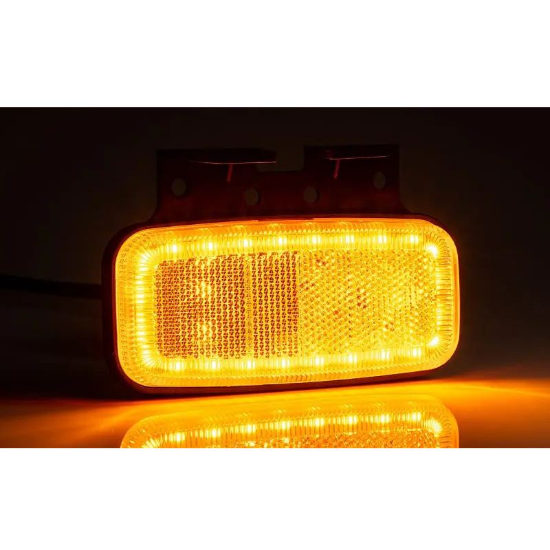 Lampa gabarit 125x60, LED, cu suport, galbena - imagine 2