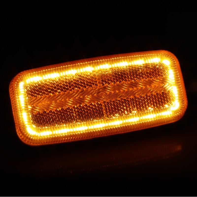 Lampa gabarit 125X60, LED, cu semnalizare si suport, galbena - imagine 3