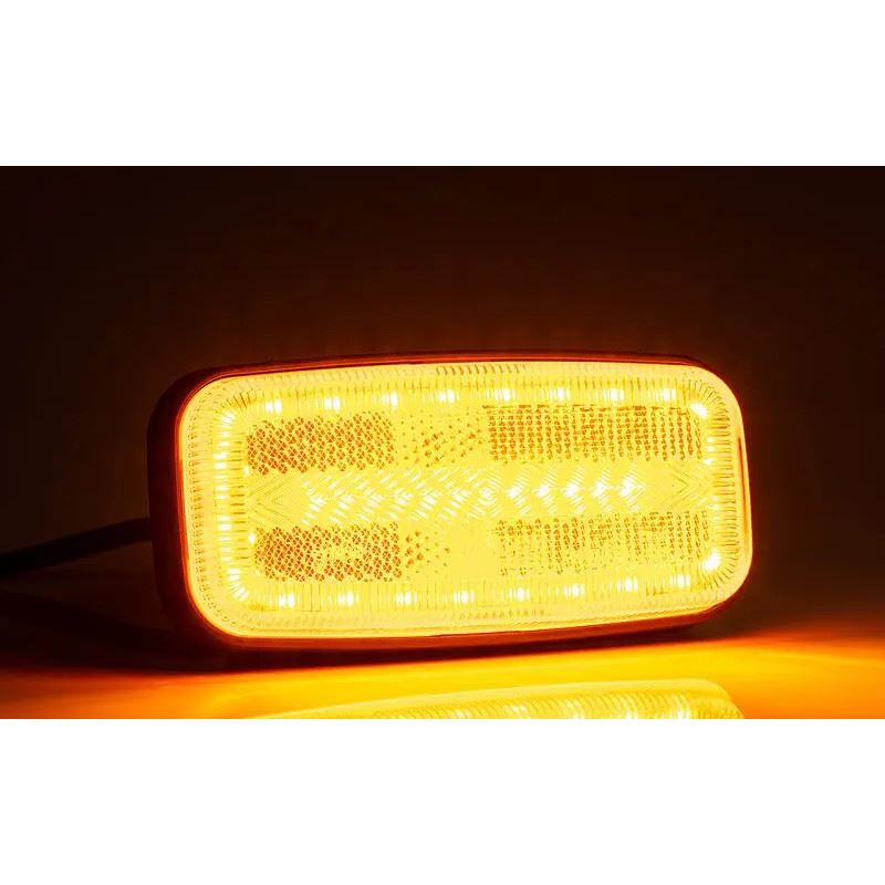 Lampa gabarit 125x60, LED, cu semnalizare, galbena - imagine 2