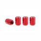 Ornament capacele valva rotunde, rosii, set 4 bucati,Amio