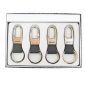 Breloc chei piele negru / maro