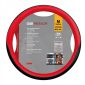 Husa volan camion 44-46cm rosu si negru, ecologic