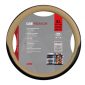 Husa volan camion 49-51cm bej/negru piele ecologica