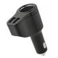 Stecher priza cu 2xUSB 12/24V 2.4A, 30W, cu varf ascutit pentru spart geam, Amio