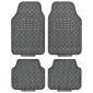 Set 4 covorase universale 65x47, din cauciuc cu aspect aluminiu, carbon, Race Sport