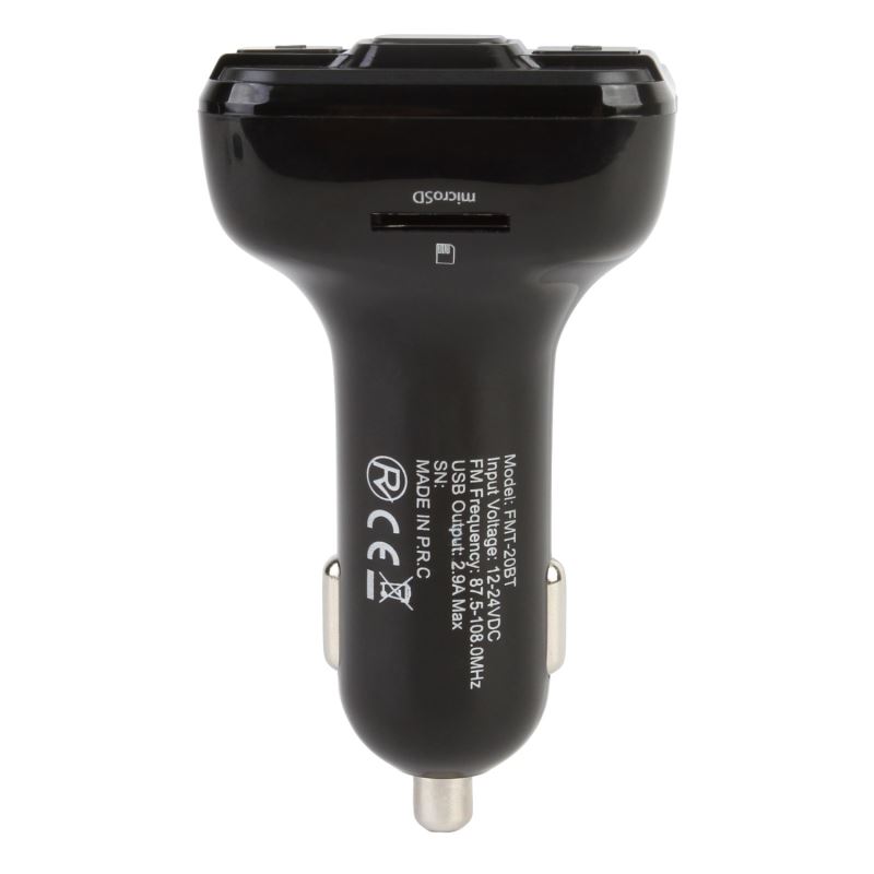 Transmitator FM, Bluetooth, 2USB, Micro SD cititor card, functie incarcator telefon, microfon incorporat, egalizator , Akai - imagine 2