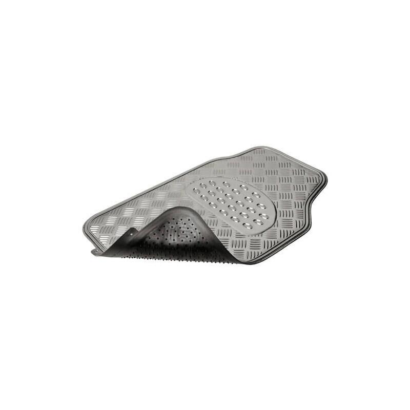 Set 4 covorase universale 65x47, din cauciuc cu aspect aluminiu, argintiu,Race Sport - imagine 2