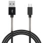 Cablu incarcator USB Iphone Lightning FullLINK 2.4A, negru, 1m, Amio