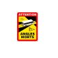 Autocolant reflectorizant 'Atentie Unghi Mort'