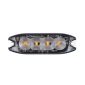 Proiector stroboscopic 4 LED-uri, 12-24V, 12W, galben, 100x30, subtire Amio