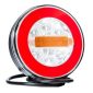 Lampa spate fi140, 3 functii, montare in serie, hamburger, LED neon, cu fire, Fristom