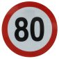 Autocolant limita viteza 80km
