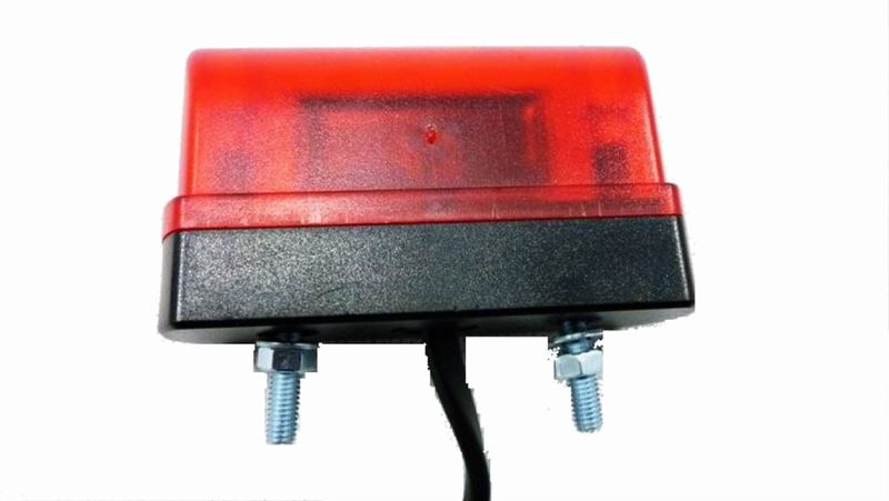 Lampa numar 83x40, 2+3 LED-uri, cu pozitie, rosie Fristom - imagine 2