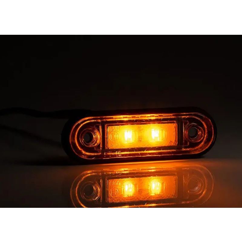 Lampa gabarit 78x22, LED, galbena, 12-30V, Fristom - imagine 2