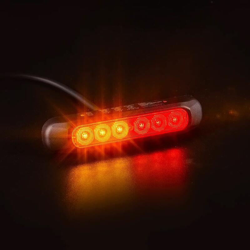 Lampa gabarit 132x28, 3 functii, 6 LED-uri, 12/24V, Fristom - imagine 2