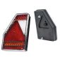 Lampa stop 146x210, 6 functii, mufa, stanga, Bajonet 6 pini Fristom