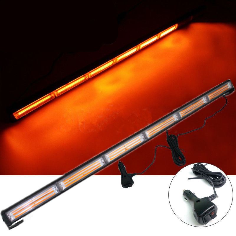 Girofar rampa transversal 66cm LED galben 12-24V - imagine 2