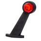 Lampa gabarit cu brat oblic 45°, 183mm, bec, alb-rosie, 12-24V, Fristom