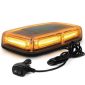 Girofar transversal 28cm, LED, cu magnet, galben